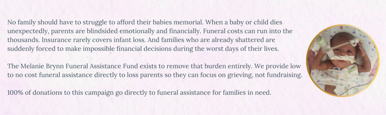 Healthcare providers, social workers and community partners connecting grieving families with funeral assistance and pregnancy loss support services